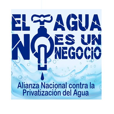 logo alianza contra la privatizacion del agua
